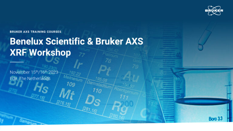 Bruker AXS Benelux Scientific workshop